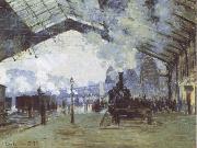 Claude Monet The Train from Normandy Sweden oil painting artist